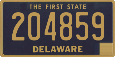 DE license plate 204859