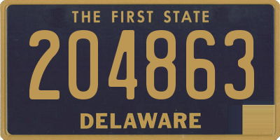 DE license plate 204863