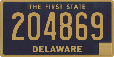 DE license plate 204869