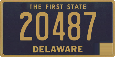 DE license plate 20487