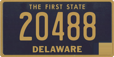 DE license plate 20488