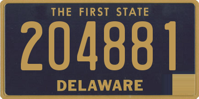 DE license plate 204881