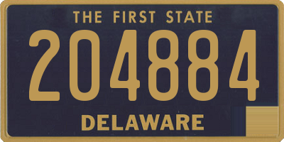 DE license plate 204884