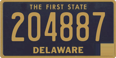 DE license plate 204887