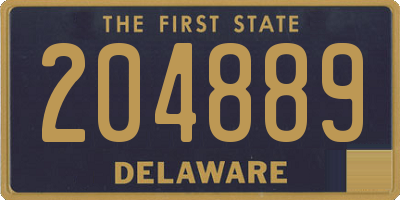 DE license plate 204889