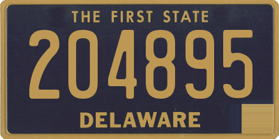 DE license plate 204895