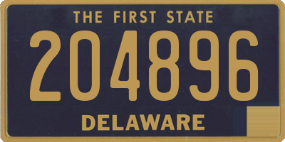 DE license plate 204896