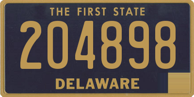 DE license plate 204898