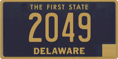 DE license plate 2049