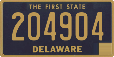 DE license plate 204904