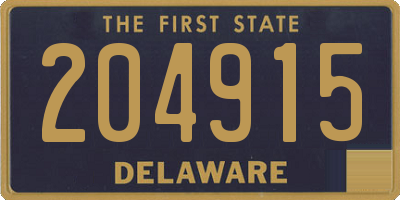 DE license plate 204915