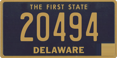 DE license plate 20494