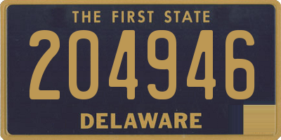 DE license plate 204946