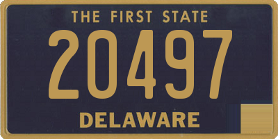 DE license plate 20497