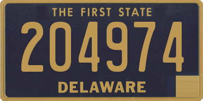 DE license plate 204974