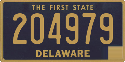 DE license plate 204979