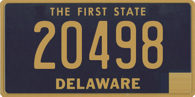 DE license plate 20498