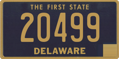 DE license plate 20499