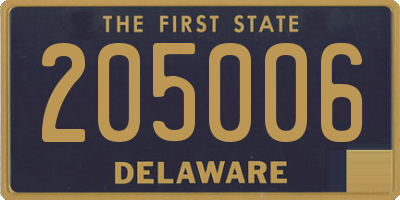 DE license plate 205006