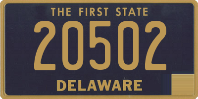 DE license plate 20502