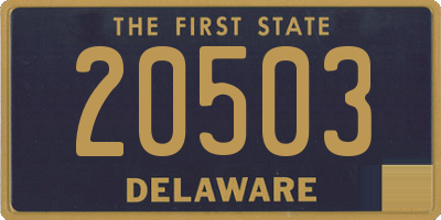 DE license plate 20503