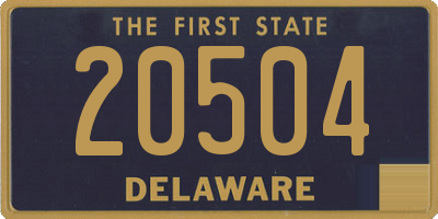 DE license plate 20504