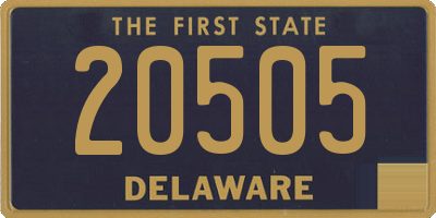 DE license plate 20505