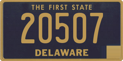 DE license plate 20507