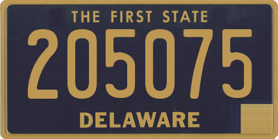 DE license plate 205075