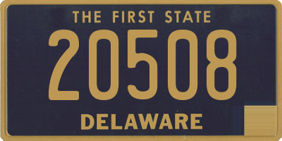 DE license plate 20508