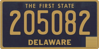 DE license plate 205082