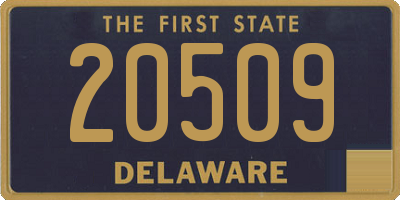 DE license plate 20509