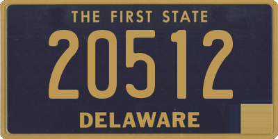 DE license plate 20512