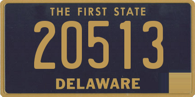 DE license plate 20513