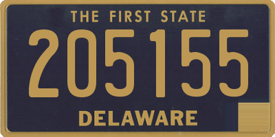 DE license plate 205155