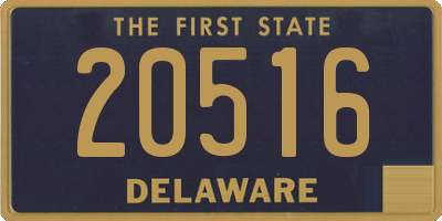 DE license plate 20516