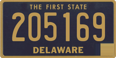 DE license plate 205169