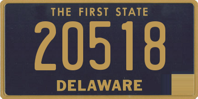 DE license plate 20518