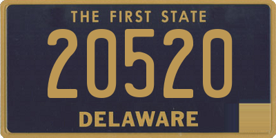 DE license plate 20520