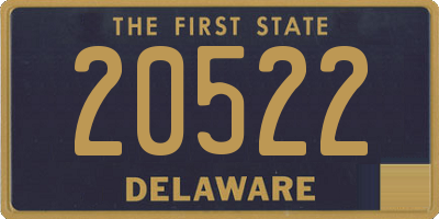 DE license plate 20522