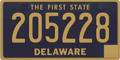 DE license plate 205228