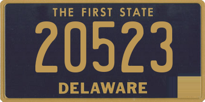 DE license plate 20523