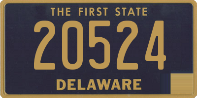 DE license plate 20524