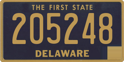 DE license plate 205248
