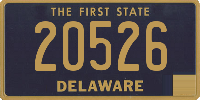 DE license plate 20526