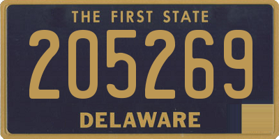 DE license plate 205269