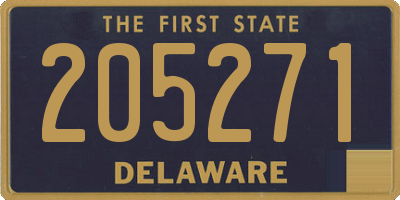 DE license plate 205271