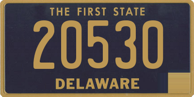 DE license plate 20530