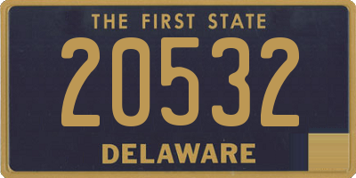 DE license plate 20532