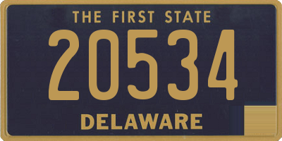 DE license plate 20534